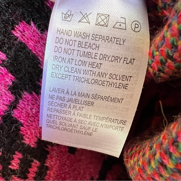 FARM RIO TROPICAL GARDEN COZY SOFT SWEATER DRESS COWL FUNNEL NECK SIZE MEDIUM - Picture 12 of 16